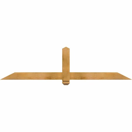 Ekena Millwork Eugene Rough Sawn Timber Gable Bracket, Western Red Cedar, 72"W x 18"H x 2"D x 4"F, 6/12 Pitch GBW072X18X0204EUG00RWR